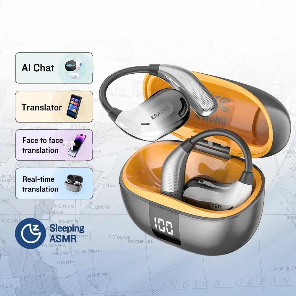 Lenovo Erazer XT66PRO AI Translator Bluetooth 5.4 Earphones with 90 Hour Battery Life