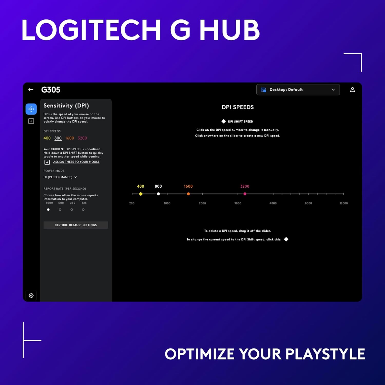 Logitech G305 Lightspeed Wireless Mouse with 6 Programmable Buttons