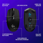 Logitech G305 Lightspeed Wireless Mouse with 6 Programmable Buttons