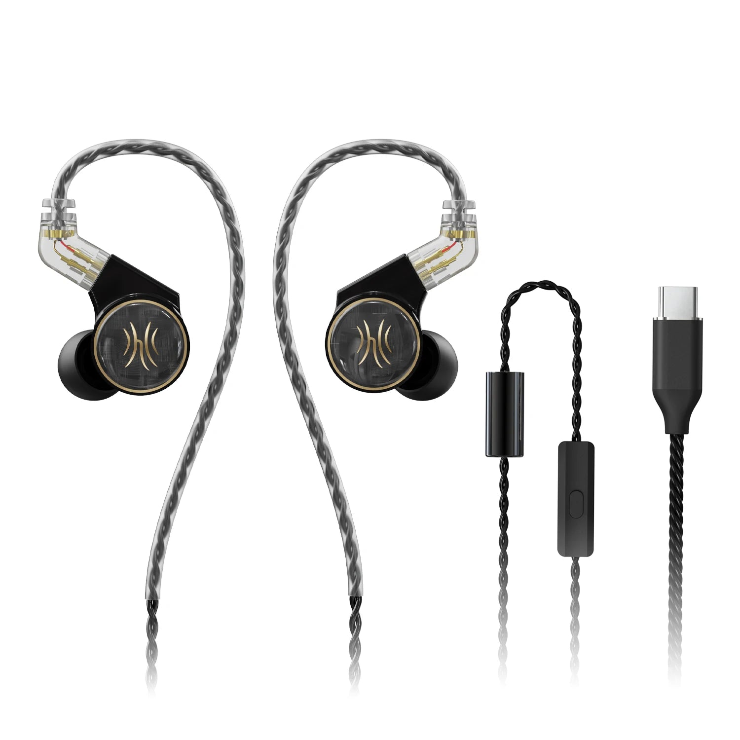 OneOdio Master1 HiFi Wired In-Ear Earphones with high-precision resin cavity and USB Type-C connector