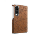 Luxury Magnetic Embossed Leather Case for Samsung Galaxy Z Fold 8
