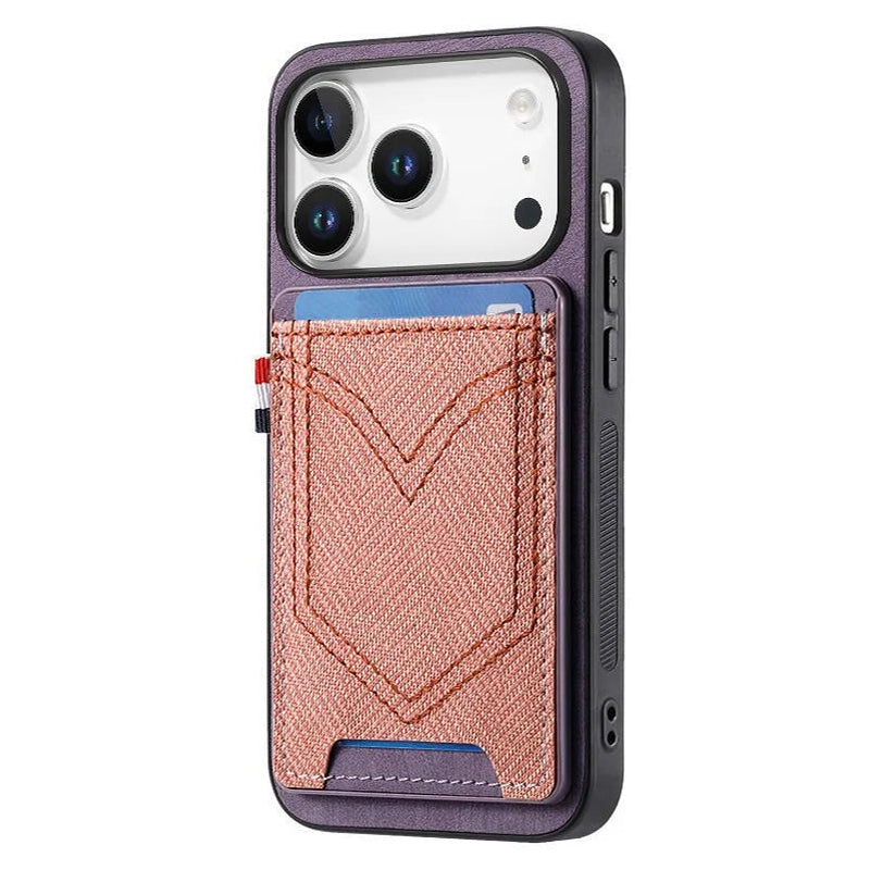 Vintage Cowboy Pattern Leather Wallet Case with Vertical Card Holder for iPhone 17 Series