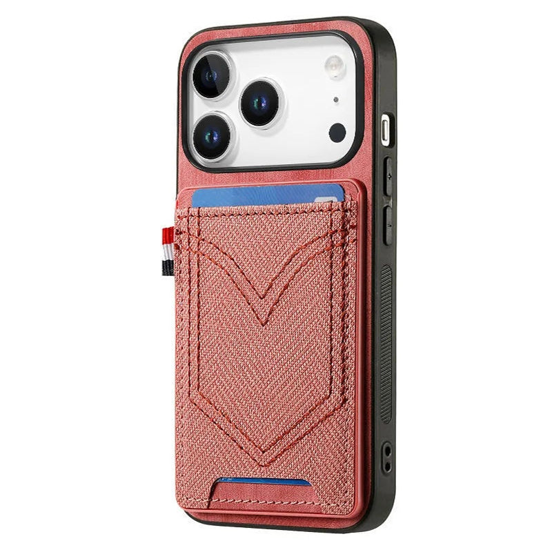 Vintage Cowboy Pattern Leather Wallet Case with Vertical Card Holder for iPhone 17 Series